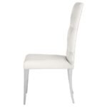 KERWIN VELVET UPHOLSTERED DINING SIDE CHAIR WHITE (SET OF 2) - Image 6