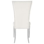 KERWIN VELVET UPHOLSTERED DINING SIDE CHAIR WHITE (SET OF 2) - Image 8