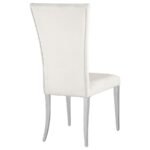KERWIN VELVET UPHOLSTERED DINING SIDE CHAIR WHITE (SET OF 2) - Image 9