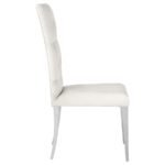 KERWIN VELVET UPHOLSTERED DINING SIDE CHAIR WHITE (SET OF 2) - Image 10