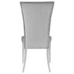 KERWIN VELVET UPHOLSTERED DINING SIDE CHAIR GREY (SET OF 2) - Image 8