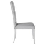 KERWIN VELVET UPHOLSTERED DINING SIDE CHAIR GREY (SET OF 2) - Image 10