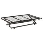 EDEN METAL TWIN POP UP TRUNDLE BED BLACK