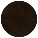 TWYLA 5-PIECE 60-INCH ROUND WOOD DINING TABLE SET DARK COCOA - Image 4