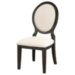 TWYLA OVAL BACK DINING SIDE CHAIR DARK COCOA (SET OF 2) - Image 5