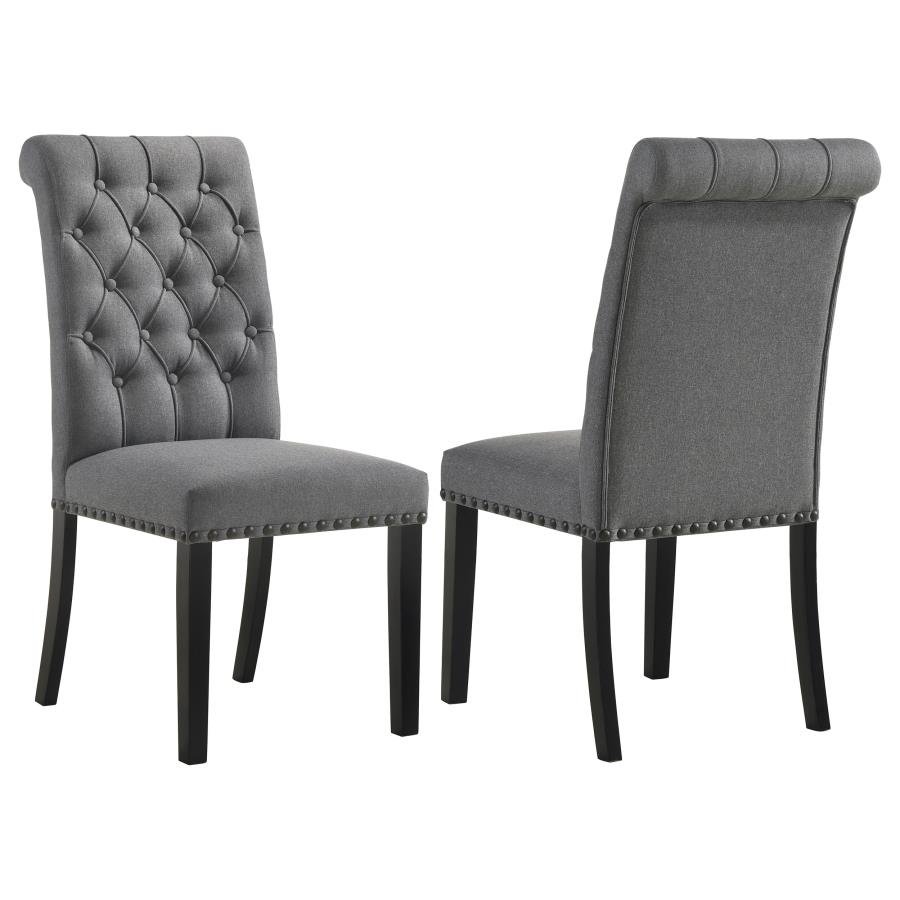 115162_001x900.jpg ALANA FABRIC UPHOLSTERED DINING SIDE CHAIR GREY (SET OF 2) - Image 1