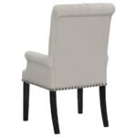 ALANA VELVET UPHOLSTERED DINING ARM CHAIR SAND - Image 6