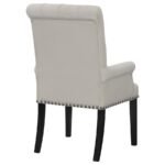 ALANA VELVET UPHOLSTERED DINING ARM CHAIR SAND - Image 7