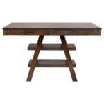 DEWEY 5-PIECE RECTANGULAR DINING TABLE SET WALNUT - Image 4
