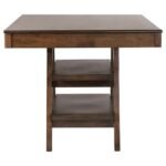 DEWEY 5-PIECE RECTANGULAR DINING TABLE SET WALNUT - Image 5