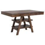 DEWEY RECTANGULAR 60-INCH COUNTER HEIGHT DINING TABLE WALNUT