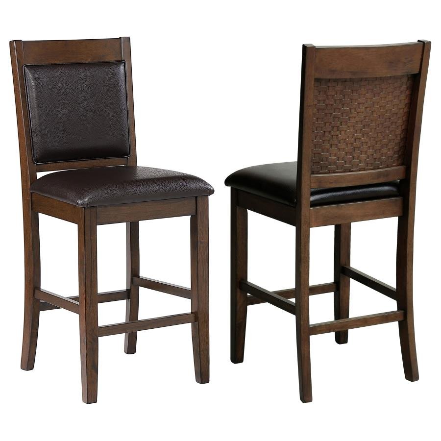 115209_001x900.jpg DEWEY UPHOLSTERED COUNTER CHAIR WALNUT (SET OF 2) - Image 1