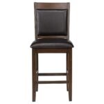 DEWEY UPHOLSTERED COUNTER CHAIR WALNUT (SET OF 2) - Image 4