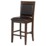 DEWEY UPHOLSTERED COUNTER CHAIR WALNUT (SET OF 2) - Image 5