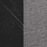 SMITH 5-PIECE RECTANGULAR CERAMIC TOP DINING TABLE SET BLACK - Image 11