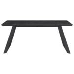 SMITH RECTANGULAR 71-INCH CERAMIC TOP DINING TABLE BLACK - Image 3