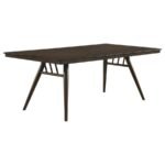 WES RECTANGULAR 80-INCH WOOD DINING TABLE DARK WALNUT