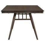 WES RECTANGULAR 80-INCH WOOD DINING TABLE DARK WALNUT - Image 4