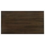 WES RECTANGULAR 80-INCH WOOD DINING TABLE DARK WALNUT - Image 5