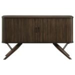 WES 2-DOOR SIDEBOARD BUFFET STORAGE CABINET DARK WALNUT - Image 3