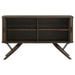 WES 2-DOOR SIDEBOARD BUFFET STORAGE CABINET DARK WALNUT - Image 4