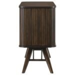 WES 2-DOOR SIDEBOARD BUFFET STORAGE CABINET DARK WALNUT - Image 7
