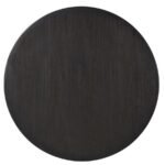 LEANDRO 5-PIECE ROUND DINING TABLE SET BURNISHED BLACK - Image 6