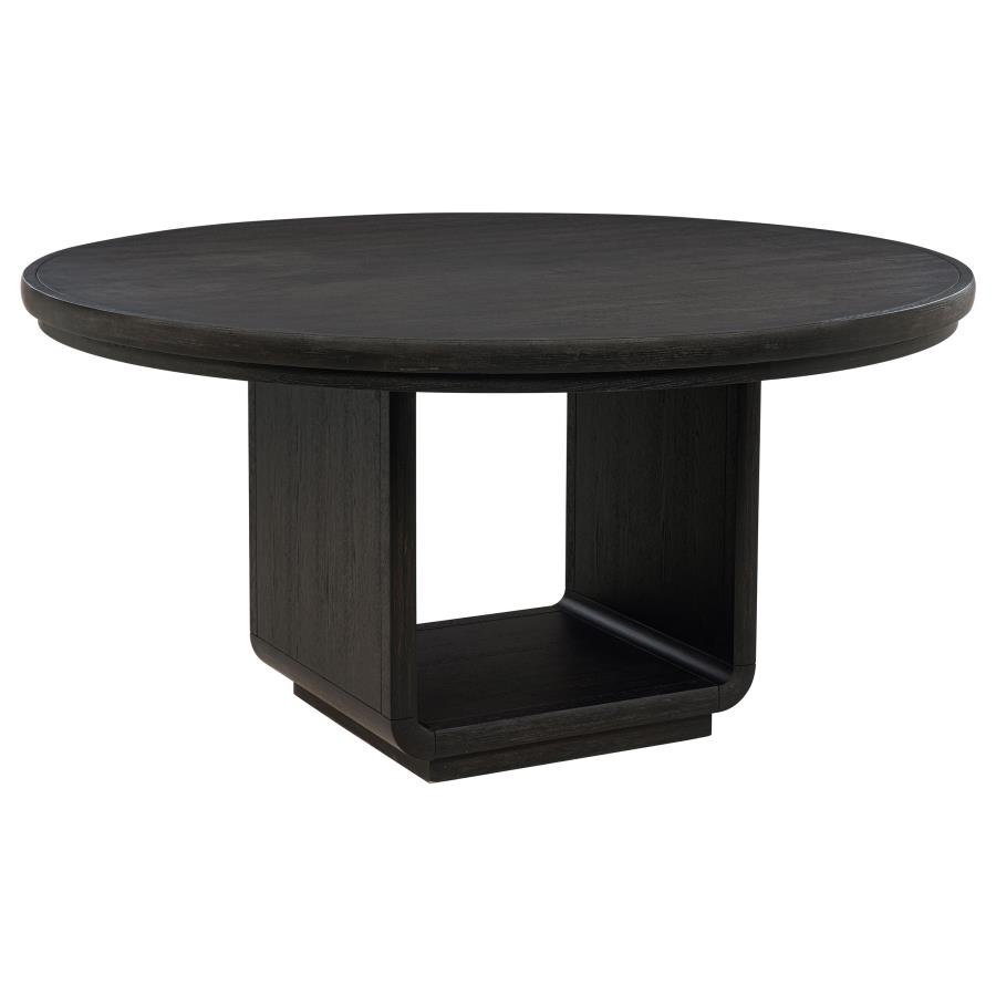 115390_02x900.jpg LEANDRO 60-INCH ROUND DINING TABLE BURNISHED BLACK - Image 1
