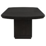 LEANDRO 7-PIECE RECTANGULAR DINING TABLE SET BURNISHED BLACK - Image 5