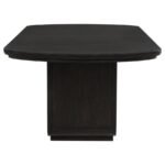 LEANDRO 78-INCH EXTENSION DINING ROOM TABLE BURNISHED BLACK - Image 7