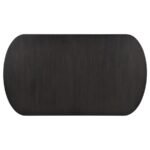 LEANDRO 78-INCH EXTENSION DINING ROOM TABLE BURNISHED BLACK - Image 9
