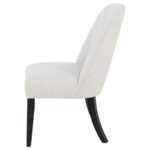 LEANDRO UPHOLSTERED DINING SIDE CHAIR CREAM (SET OF 2) - Image 6