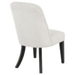 LEANDRO UPHOLSTERED DINING SIDE CHAIR CREAM (SET OF 2) - Image 9