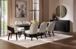 LEANDRO UPHOLSTERED DINING ARM CHAIR CREAM (SET OF 2) - Image 16