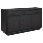 LEANDRO 2-DRAWER DINING SIDEBOARD SERVER BURNISHED BLACK