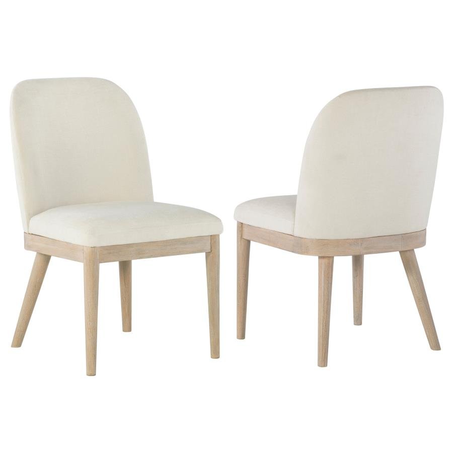 115502_001x900.jpg SOLANO UPHOLSTERED DINING SIDE CHAIR BEIGE (SET OF 2) - Image 1