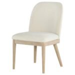 SOLANO UPHOLSTERED DINING SIDE CHAIR BEIGE (SET OF 2) - Image 5