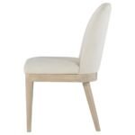 SOLANO UPHOLSTERED DINING SIDE CHAIR BEIGE (SET OF 2) - Image 6