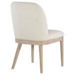 SOLANO UPHOLSTERED DINING SIDE CHAIR BEIGE (SET OF 2) - Image 8