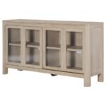 SOLANO SLIDING DOOR DINING SIDEBOARD SERVER WEATHERED MANGO - Image 6