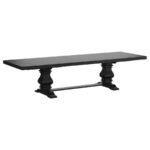 FLORENCE 7-PIECE 126-INCH EXTENSION DINING TABLE SET GREY - Image 2