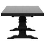 FLORENCE 7-PIECE 126-INCH EXTENSION DINING TABLE SET GREY - Image 4
