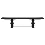 FLORENCE 126-INCH EXTENSION DINING TABLE DISTRESSED BLACK - Image 4