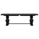 FLORENCE 126-INCH EXTENSION DINING TABLE DISTRESSED BLACK - Image 5