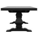FLORENCE 126-INCH EXTENSION DINING TABLE DISTRESSED BLACK - Image 8