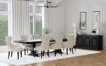 FLORENCE 126-INCH EXTENSION DINING TABLE DISTRESSED BLACK - Image 13