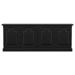 FLORENCE 4-DOOR DINING SIDEBOARD BUFFET DISTRESSED BLACK - Image 4