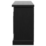 FLORENCE 4-DOOR DINING SIDEBOARD BUFFET DISTRESSED BLACK - Image 6