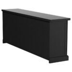 FLORENCE 4-DOOR DINING SIDEBOARD BUFFET DISTRESSED BLACK - Image 9