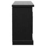 FLORENCE 4-DOOR DINING SIDEBOARD BUFFET DISTRESSED BLACK - Image 10